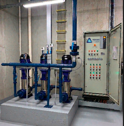 Concepto IA de automatizacion de sala de bombas