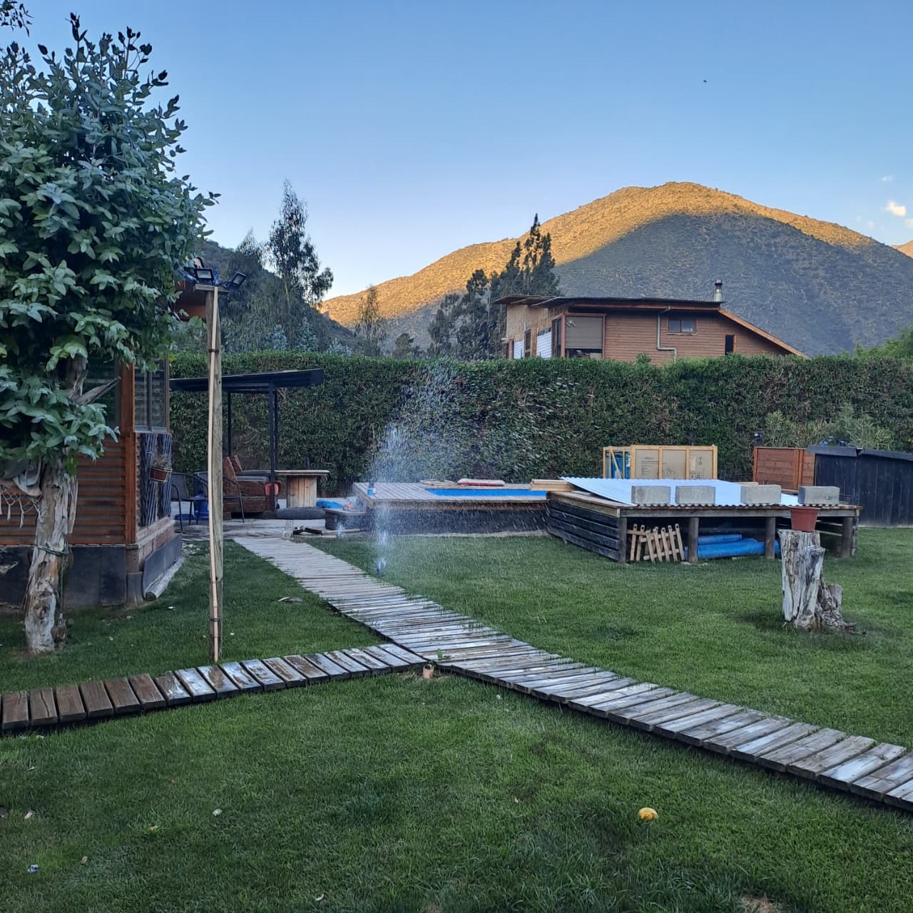 Zona de riego tecnificado en operacion